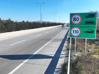 საგზაო, ნიშნები, მაგისტრალებზე