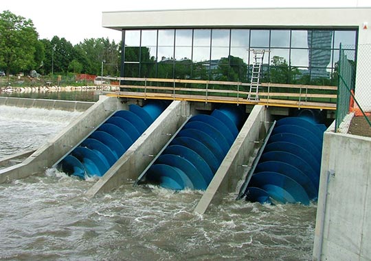 ხრახნიანი, ტურბინები