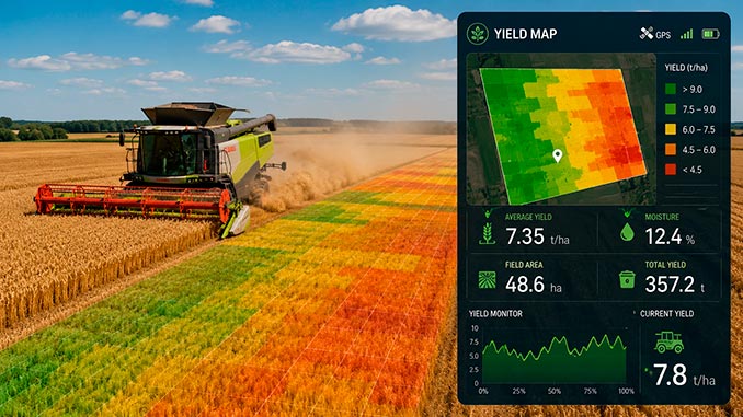 Yield-Map, ციფრული, რუკა