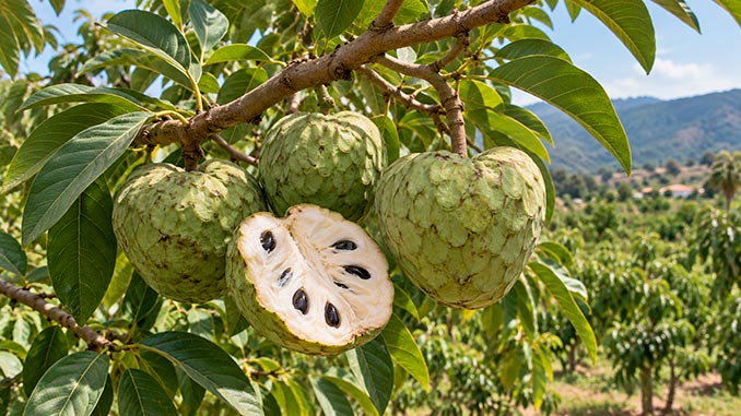 ჩერიმოია, ნაყინის, ხილი